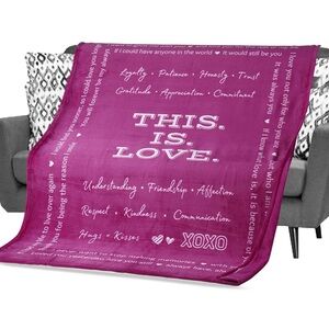 Love Blanket for spouse - Christmas, Birthday, Wedding, Anniversary partner